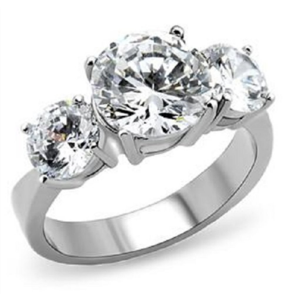 Stunning Diamond Engagement Ring aka “Past, Present & Future” Ring - Picture 3 of 6
